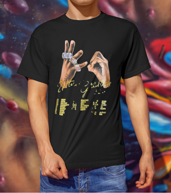 LeBron James Witness Greatness Rings Hands 23 GOAT Championship T-Shirt