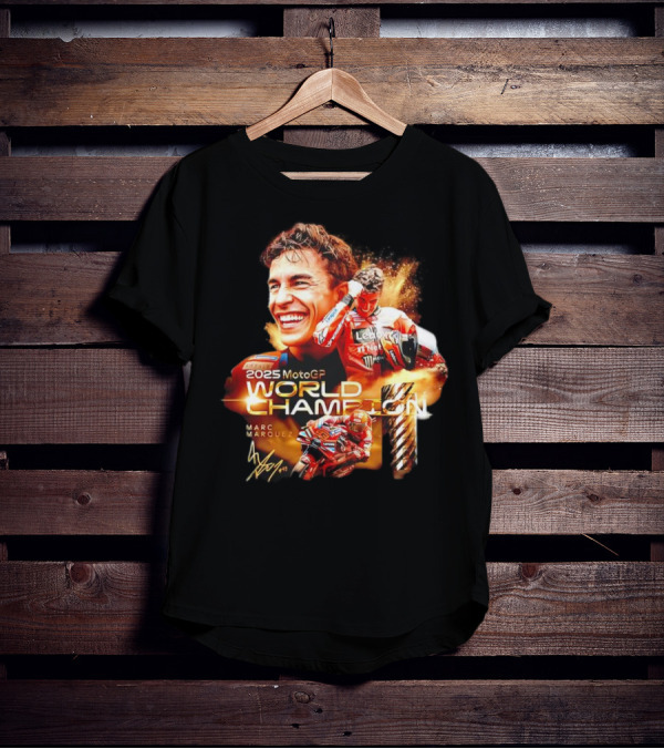 2025 MotoGP World Champion Marc Márquez Signature T-Shirt