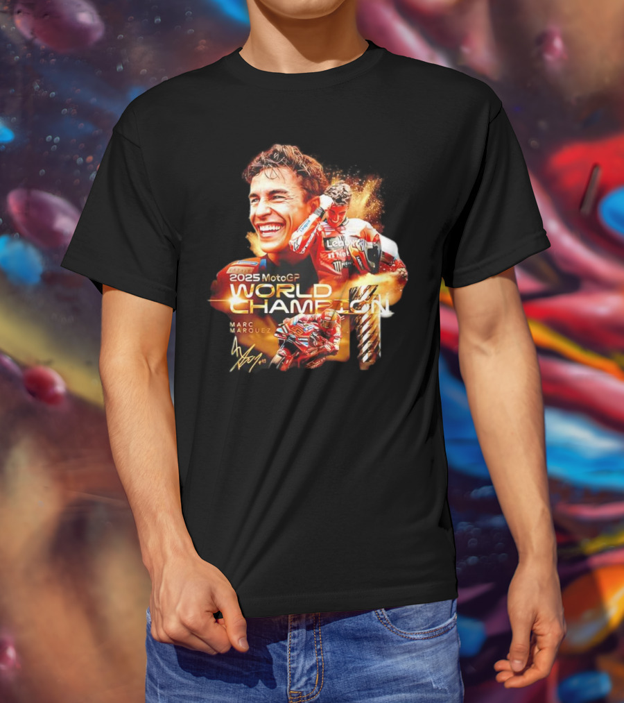 2025 MotoGP World Champion Marc Márquez Signature T-Shirt