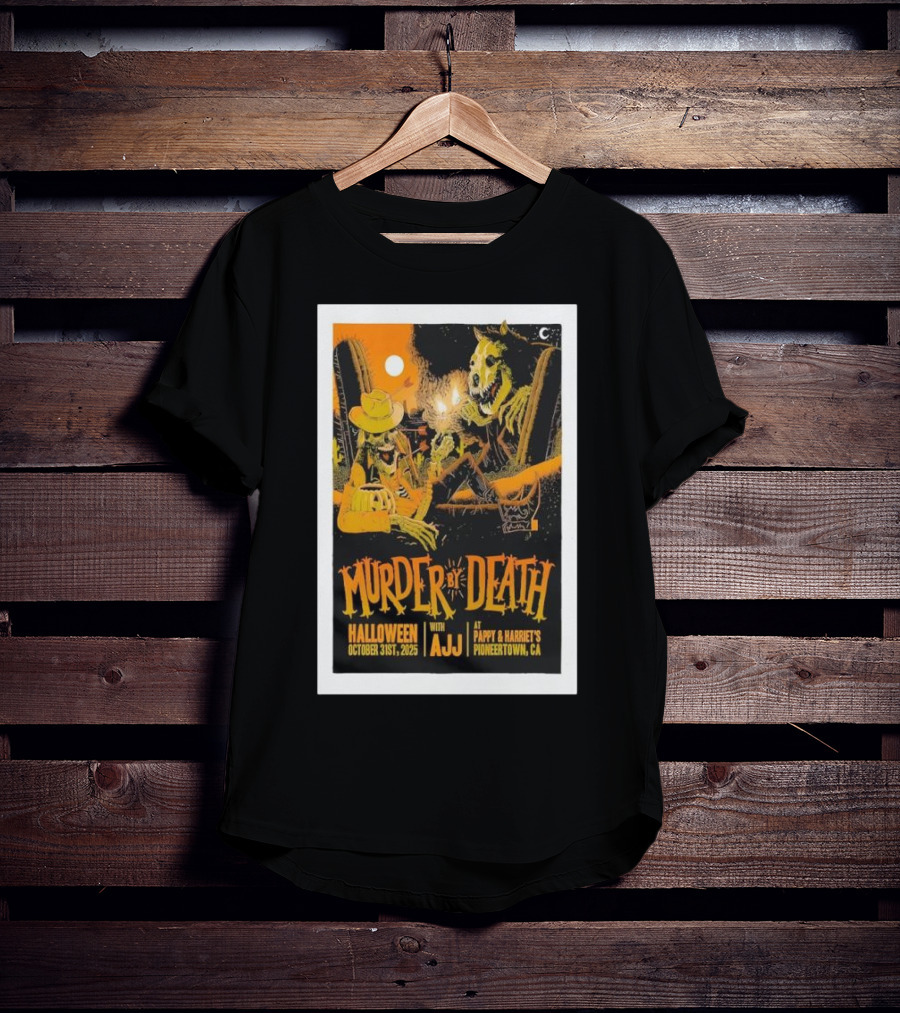 Murder By Death Halloween 2025 With AJJ Pioneertown Pappy & Harriet’s T-Shirt