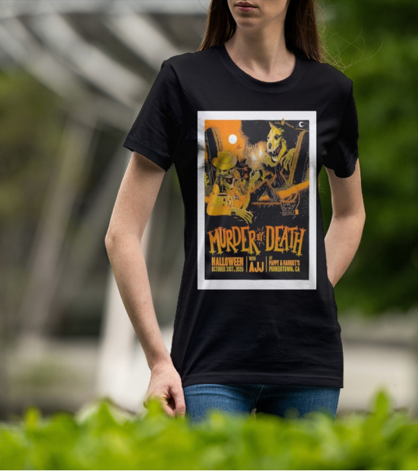 Murder By Death Halloween 2025 With AJJ Pioneertown Pappy & Harriet’s T-Shirt
