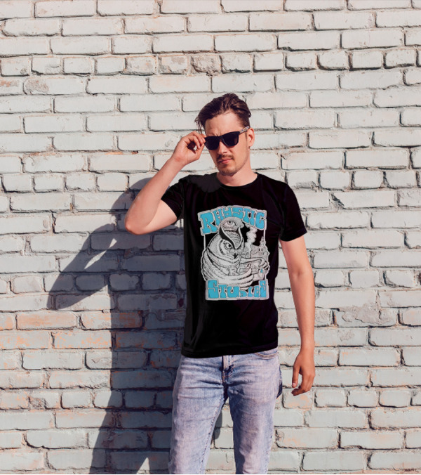 Rhystic Studies Owl Smoking Pipe Reading Book Goldsaber Collaboration T-Shirt