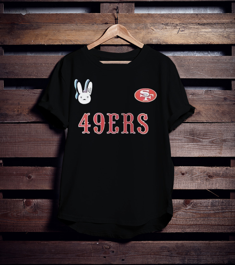 San Francisco 49ers Bad Bunny Super Bowl Lx Signature Bunny Mascot 49ers SF T-Shirt