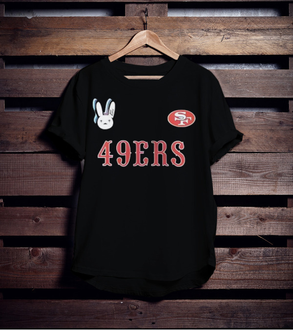 San Francisco 49ers Bad Bunny Super Bowl Lx Signature Bunny Mascot 49ers SF T-Shirt