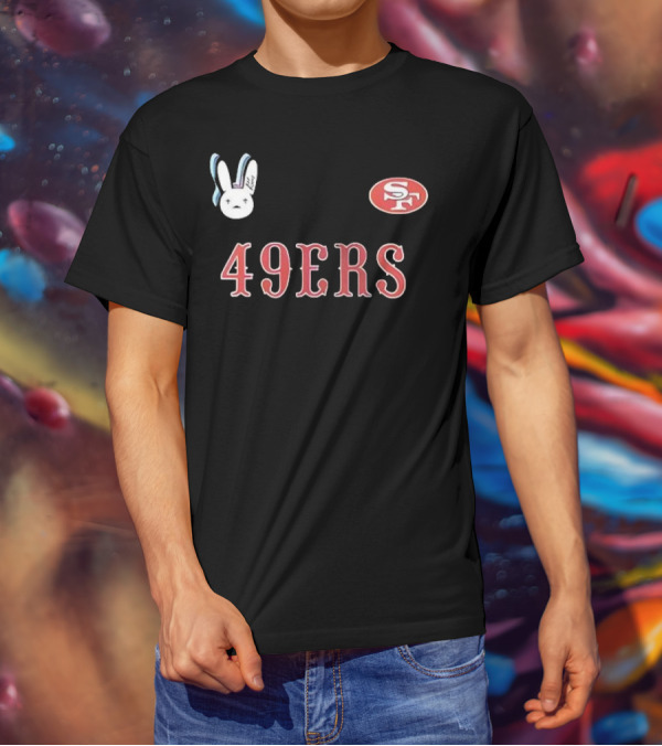 San Francisco 49ers Bad Bunny Super Bowl Lx Signature Bunny Mascot 49ers SF T-Shirt