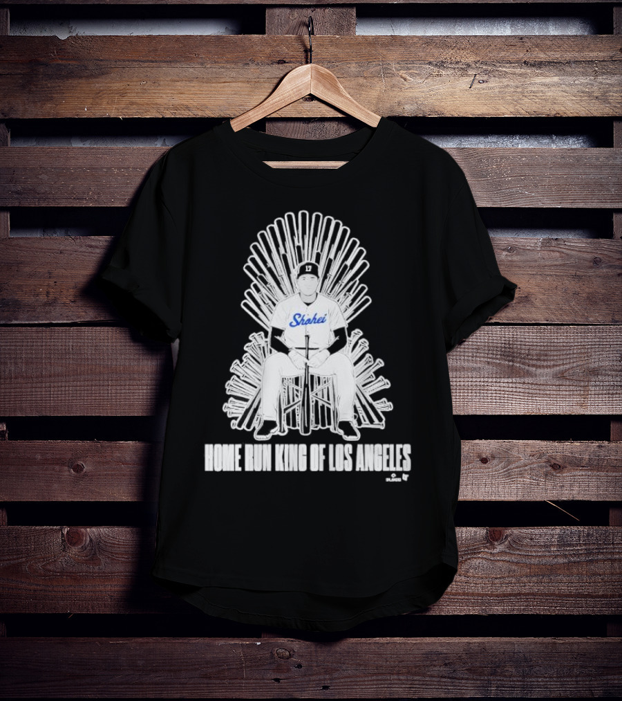 Shohei Home Run King Of Los Angeles Throne Baseball Player T-Shirt