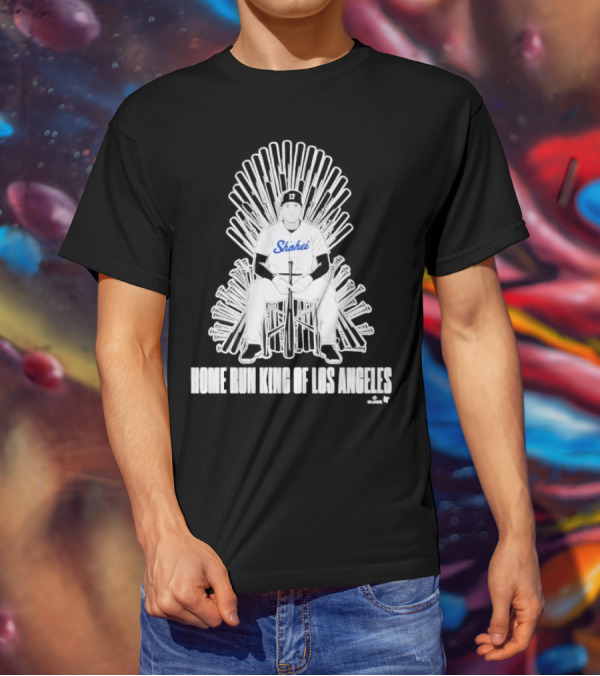 Shohei Home Run King Of Los Angeles Throne Baseball Player T-Shirt
