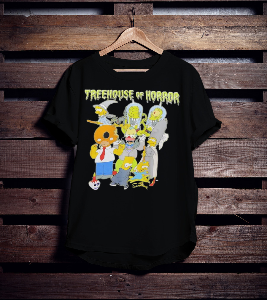 The Simpsons Treehouse Of Horror Characters Halloween Compilation T-Shirt
