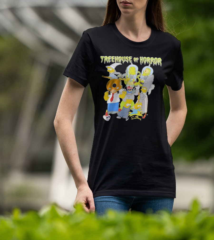 The Simpsons Treehouse Of Horror Characters Halloween Compilation T-Shirt