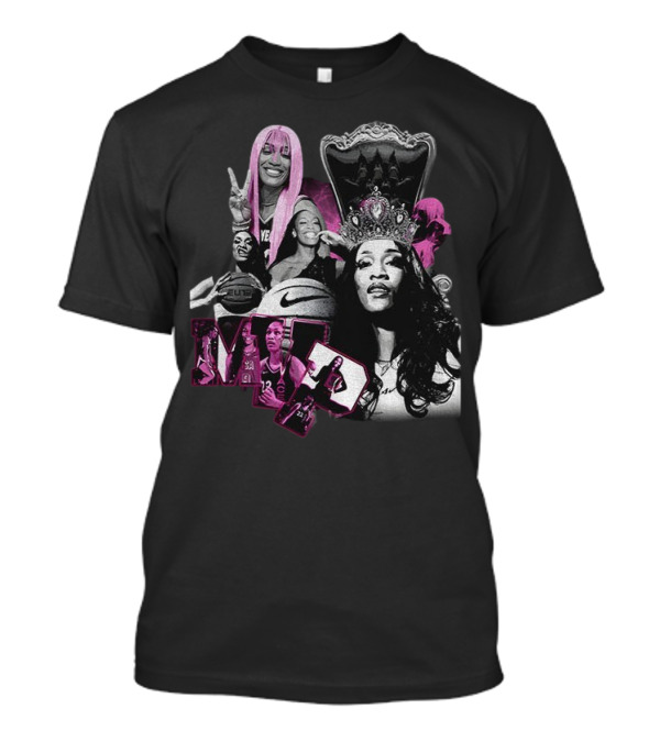 A’ja Wilson MVP Iconic Crown Basketball Champion T-Shirt