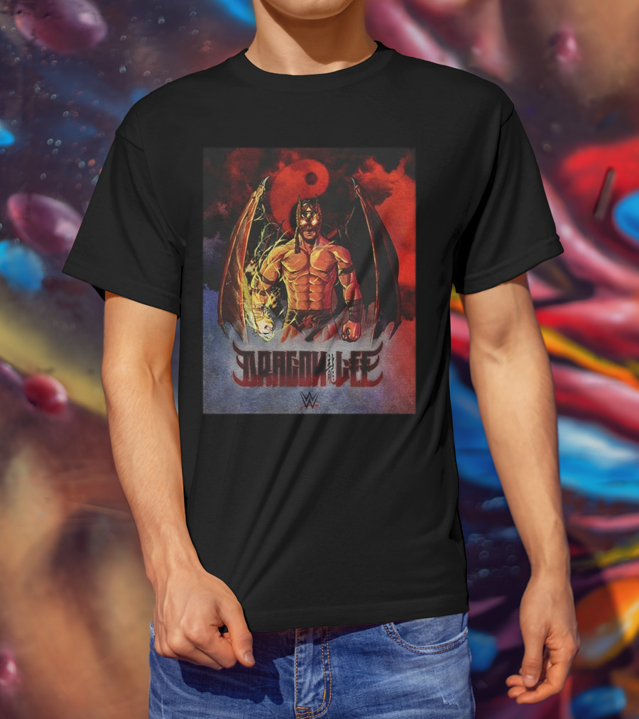 Dragon Lee WWE Superstar Wrestling Persona Artwork T-Shirt