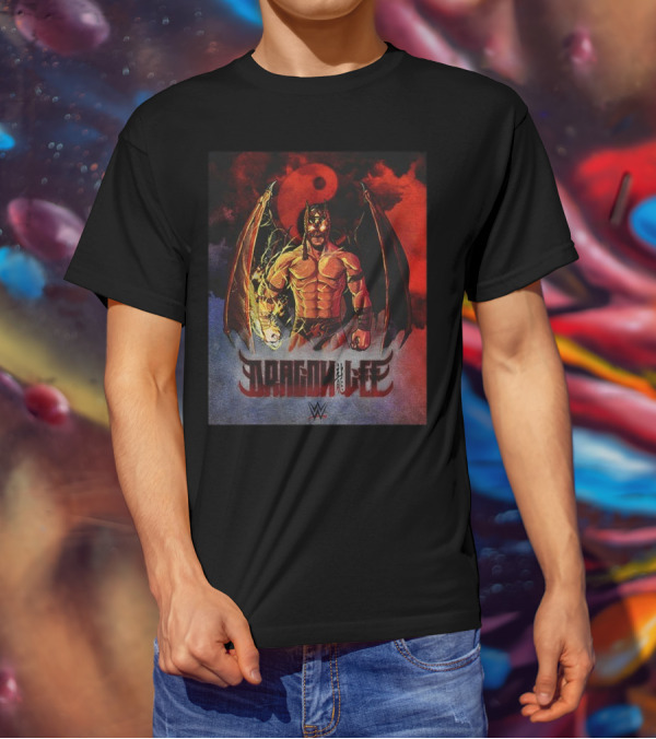 Dragon Lee WWE Superstar Wrestling Persona Artwork T-Shirt