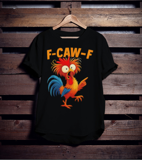 F Caw F Rooster Funny Bird Chicken Whisperer Fawk Off T-Shirt