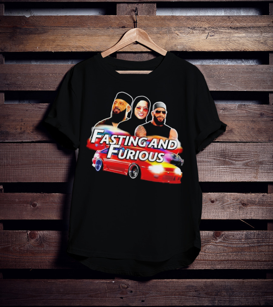 "Fasting And Furious Car Style With Trio Characters" T-Shirt