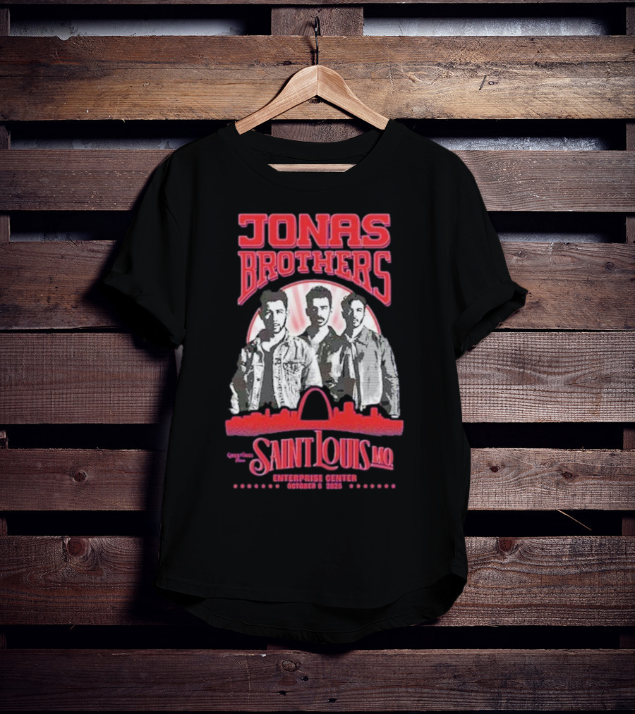 Jonas Brothers Concert Saint Louis MO Enterprise Center October 8 2025 T-Shirt