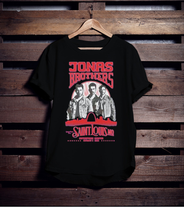 Jonas Brothers Concert Saint Louis MO Enterprise Center October 8 2025 T-Shirt