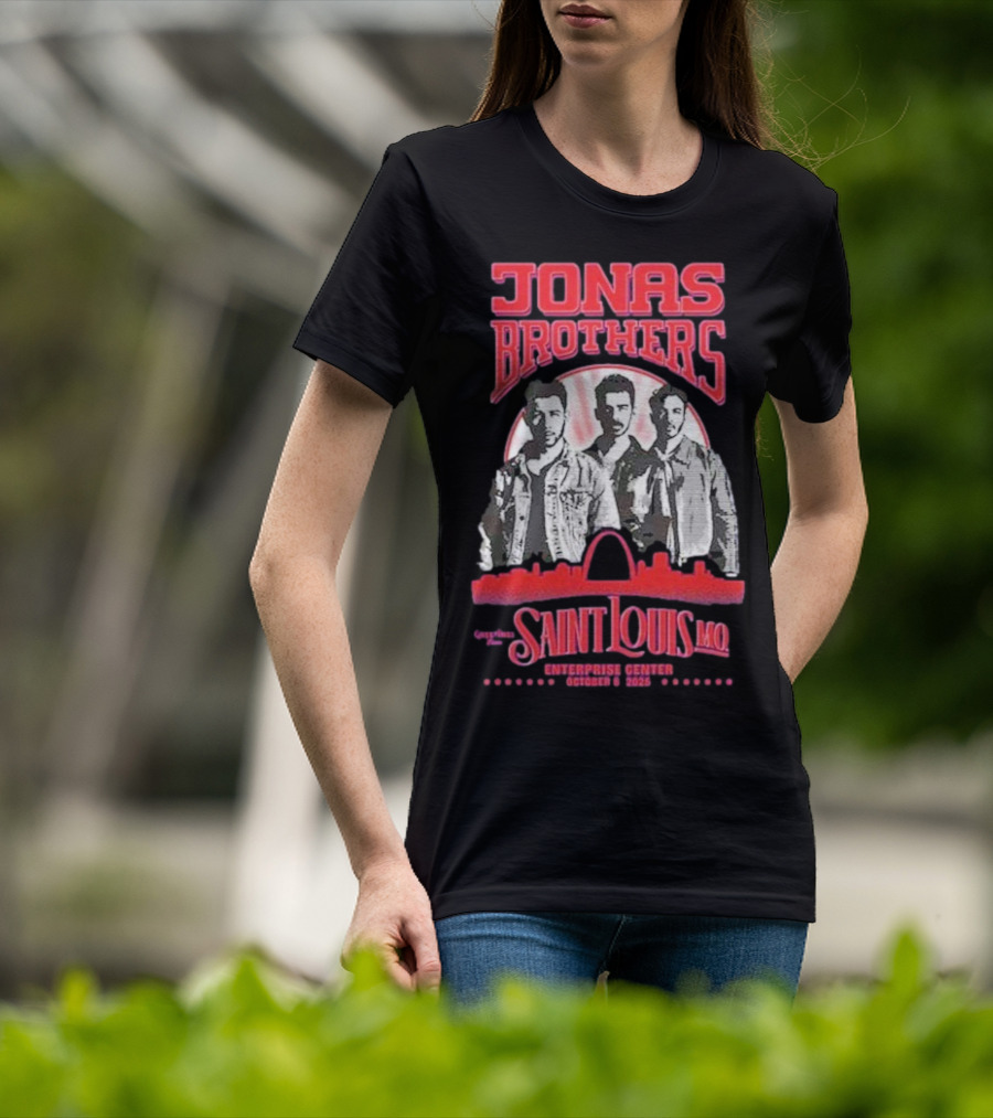 Jonas Brothers Concert Saint Louis MO Enterprise Center October 8 2025 T-Shirt
