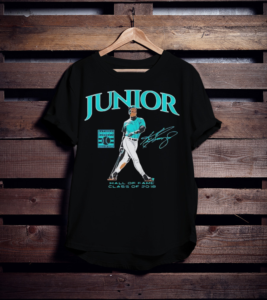 Ken Griffey Jr Junior National Baseball Hall Of Fame Class Of 2016 Signature T-Shirt