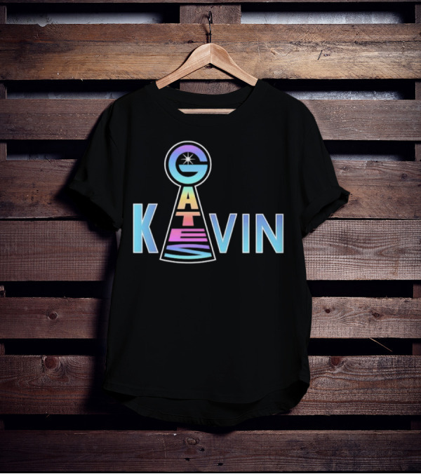Kevin Gates Keyhole Gradient Text Art T-Shirt