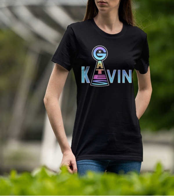 Kevin Gates Keyhole Gradient Text Art T-Shirt