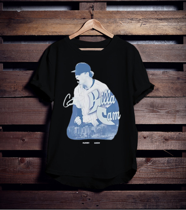 Killa Cam New York Yankees Cityscape Pitcher Style T-Shirt