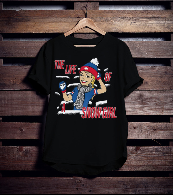 The Life Of A Snow Girl Buffalo Bills Fan Winter Adventure T-Shirt