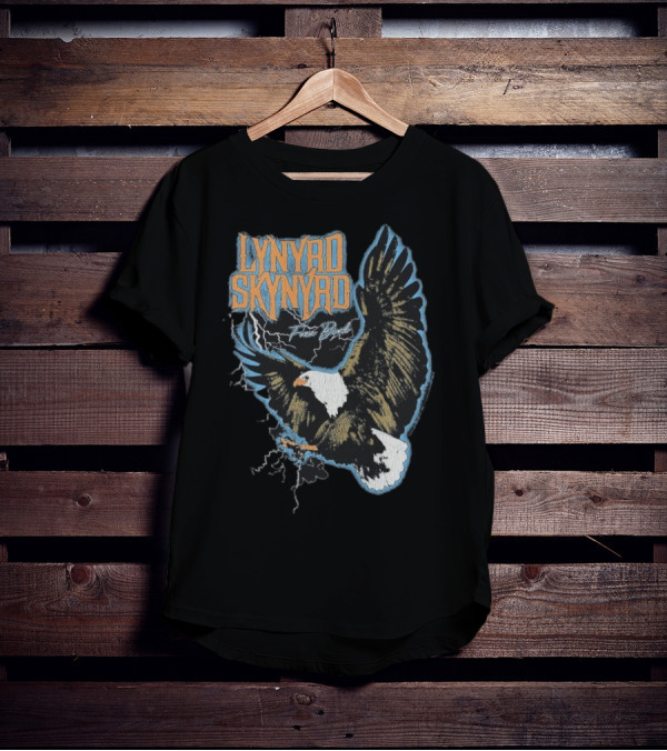 Lynyrd Skynyrd Free Bird Lightning Eagle Vintage Style T-Shirt
