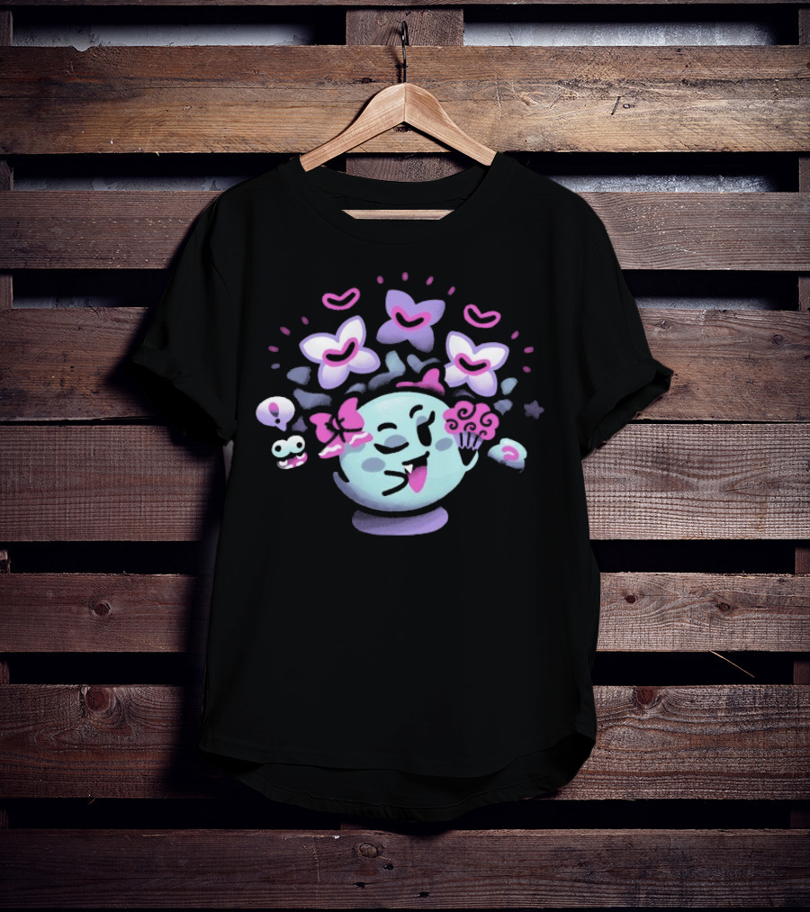 Minilla Forest Surprises Happy Planet With Butterflies And Flowers T-Shirt
