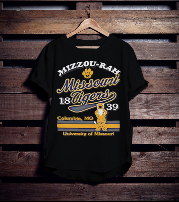 Mizzou Rah Truman Paw Missouri Tigers 1839 Columbia MO University Of Missouri T-Shirt