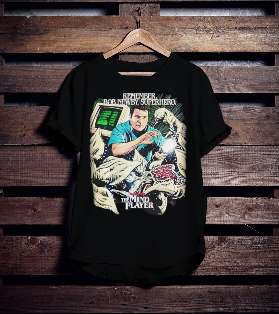 Stranger Things Season 2 Butcher Billy The Mind Flayer Remember Bob Newby Superhero T-Shirt