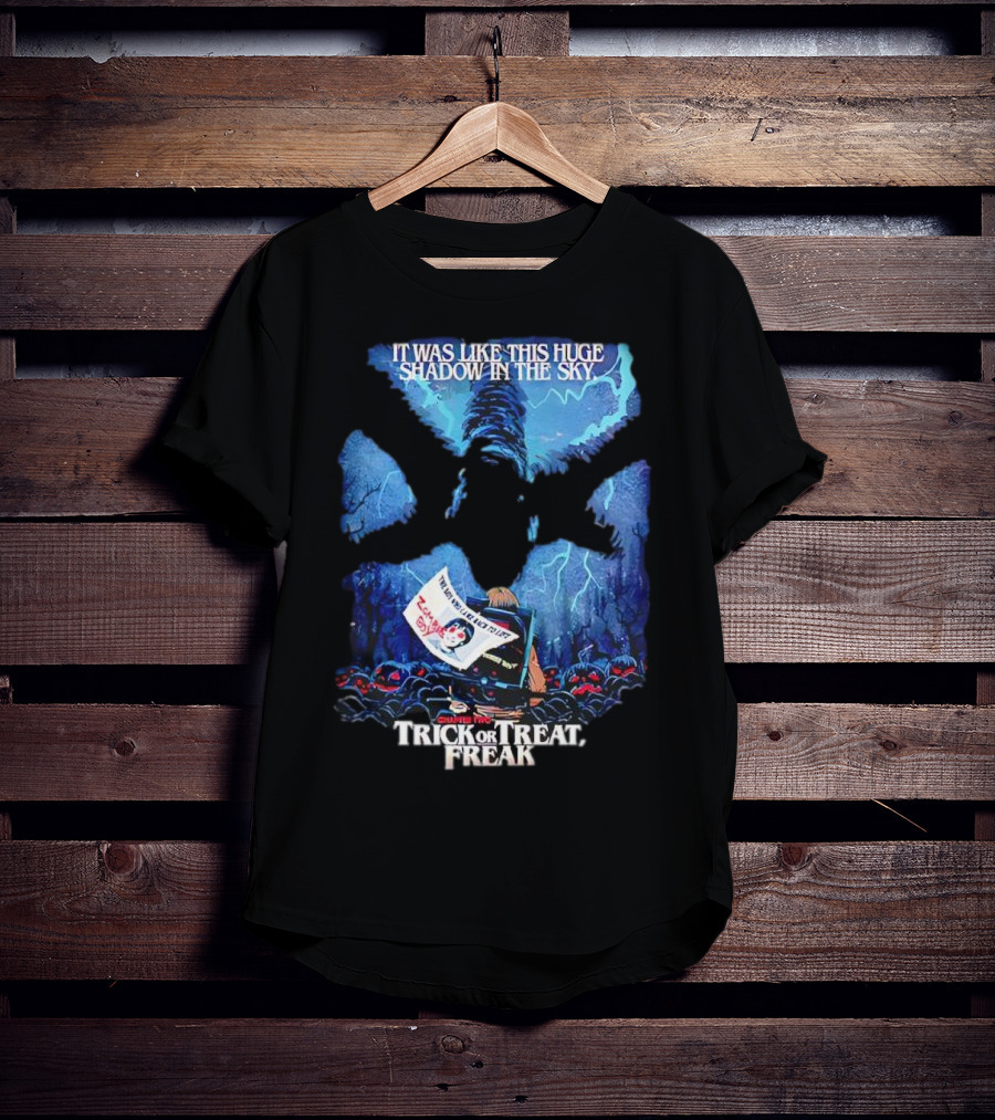 Stranger Things Season 2 Butcher Billy Trick Or Treat Freak Huge Shadow In The Sky T-Shirt