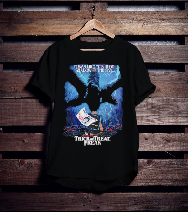 Stranger Things Season 2 Butcher Billy Trick Or Treat Freak Huge Shadow In The Sky T-Shirt