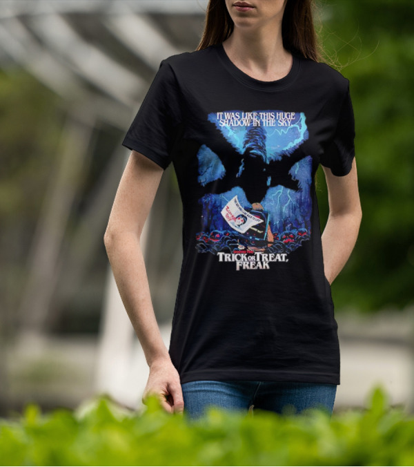 Stranger Things Season 2 Butcher Billy Trick Or Treat Freak Huge Shadow In The Sky T-Shirt