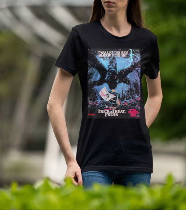Stranger Things Season 2 X Butcher Billy Trick Or Treat Freak Huge Shadow In The Sky Netflix T-Shirt