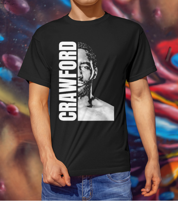 Crawford Face Of Boxing Terence Black And White Style T-Shirt