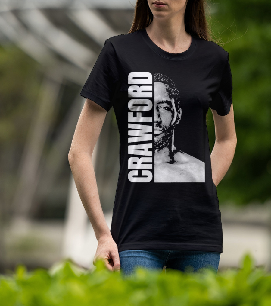 Crawford Face Of Boxing Terence Black And White Style T-Shirt
