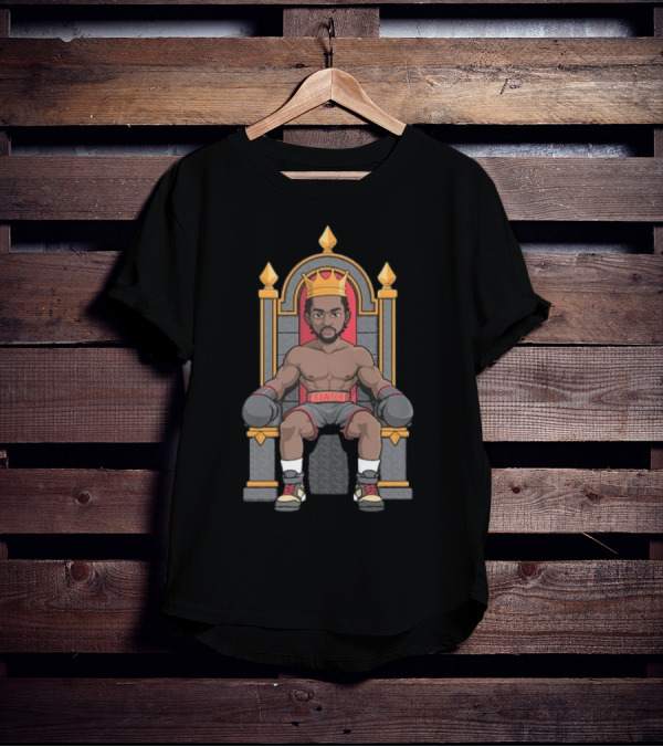 Terence Crawford Boxing Champion On Throne With Crown T-Shirt