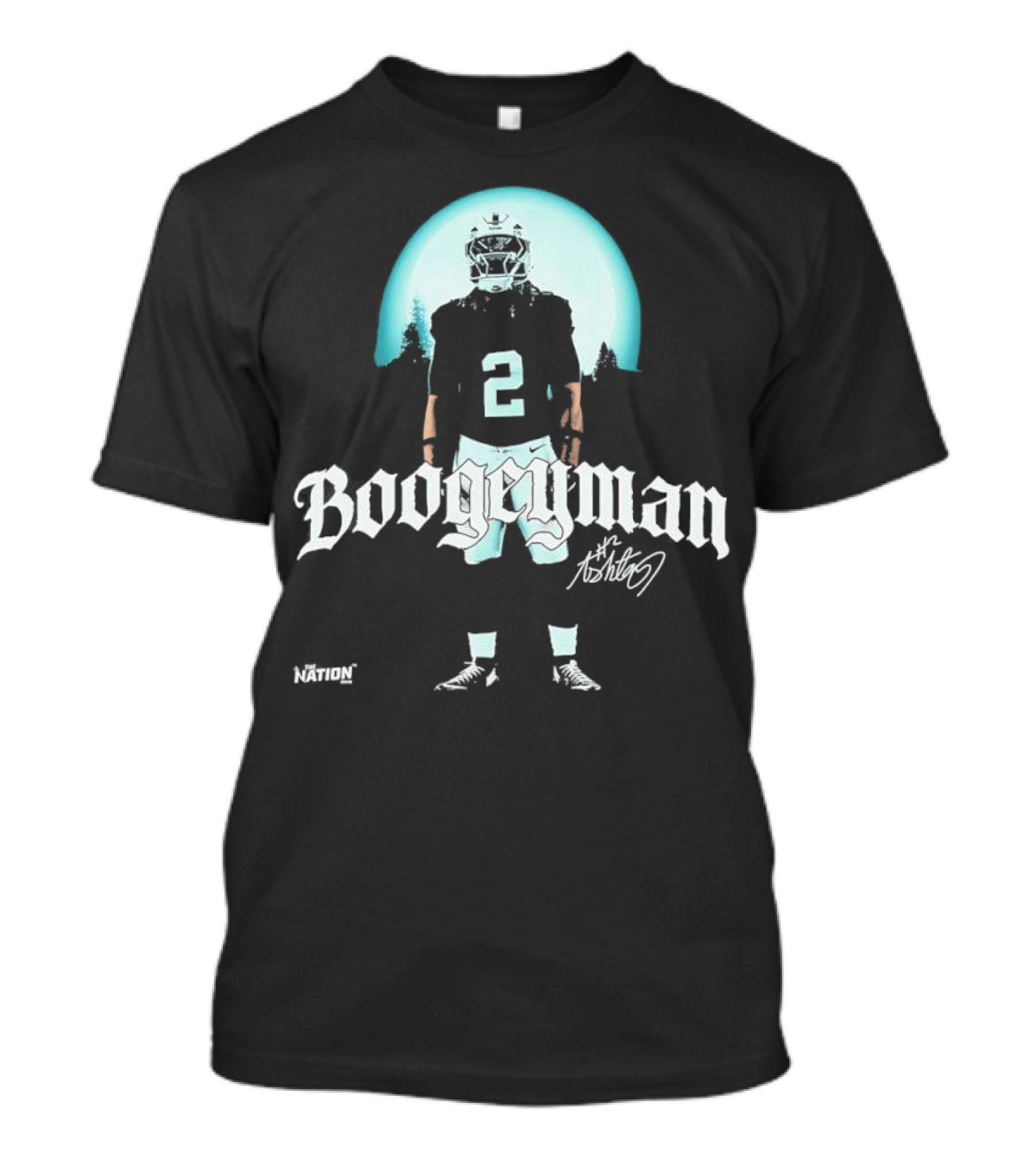 "The Boogeyman Jalen Hurts 2 Signature NFL Player Moonlight" T-Shirt