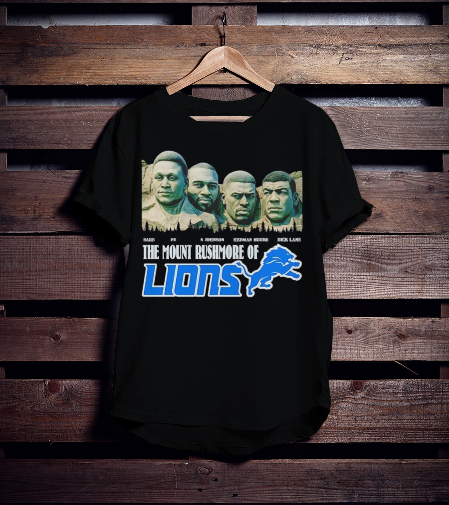 The Mount Rushmore Of Lions Sanders Johnson Moore Lane T-Shirt