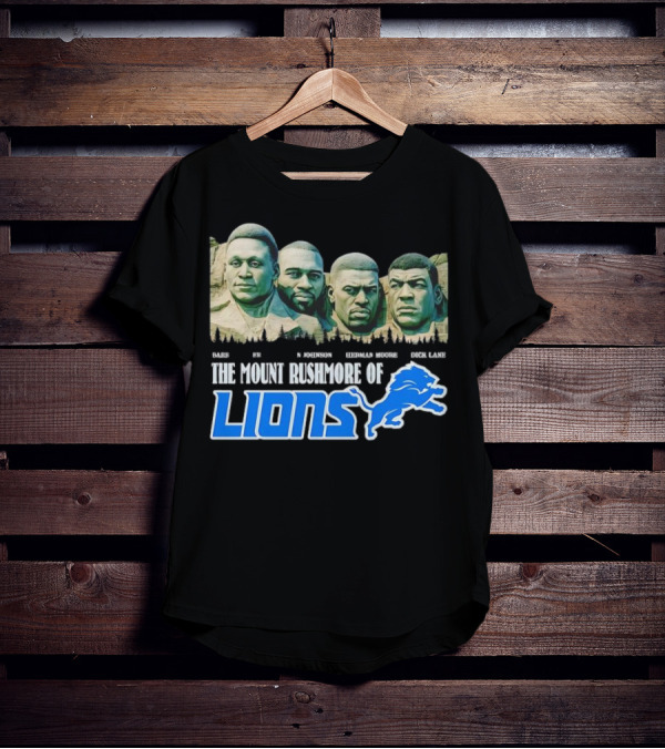 The Mount Rushmore Of Lions Sanders Johnson Moore Lane T-Shirt