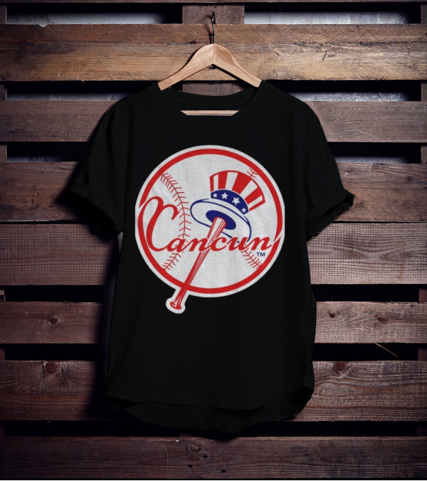 New York Yankees Cancun Baseball Parody With Funny Twist T-Shirt