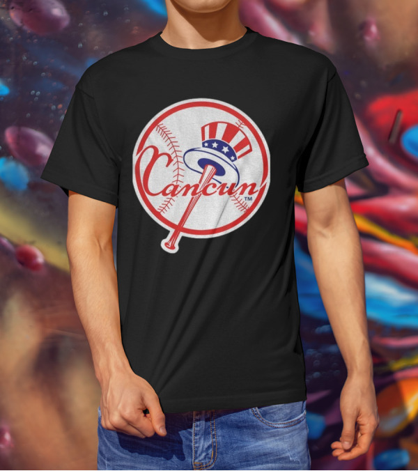 New York Yankees Cancun Baseball Parody With Funny Twist T-Shirt