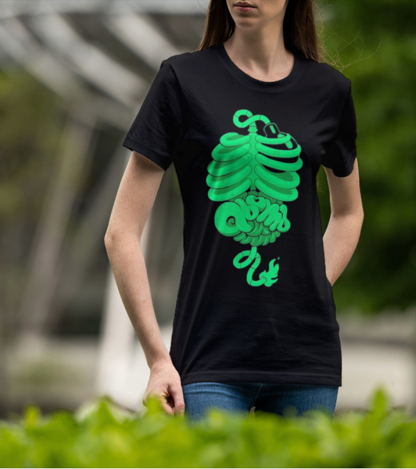 Qbomb Labs Neon Ribcage Gut Bomb T-Shirt