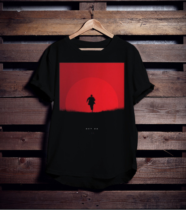 Tycho Scott Hansen October 22 2025 Running Figure Red Circle T-Shirt