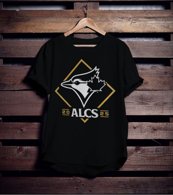 Toronto Blue Jays 2025 ALCS Winner Gold Diamond Bird Logo T-Shirt