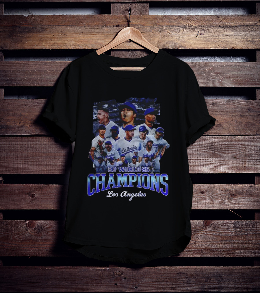 2025 World Champions Los Angeles Dodgers Back To Back Champions T-Shirt