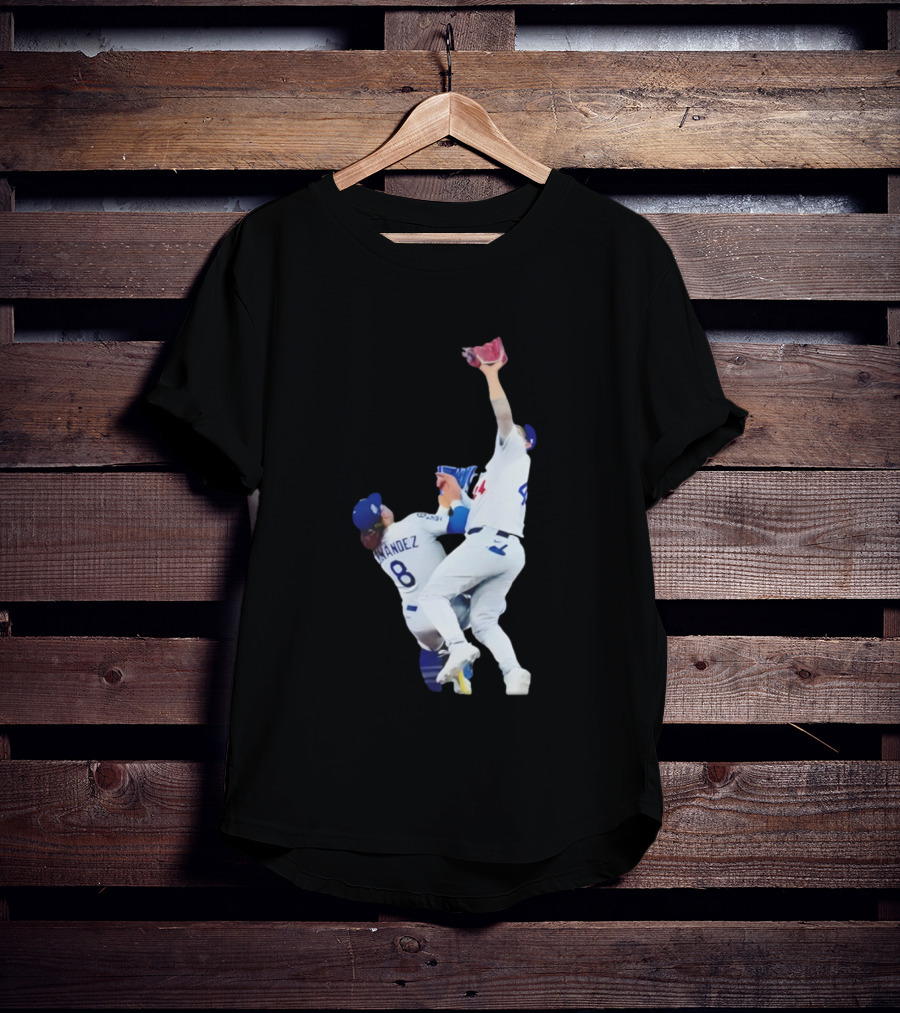 Andy Pages Hernandez Los Angeles Dodgers World Series Game 7 Catch Iconic Play T-Shirt