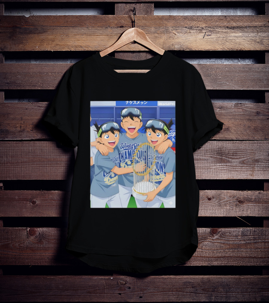 World Series Champions Dodgers Anime Celebration Dodgers Stadium 2025 T-Shirt
