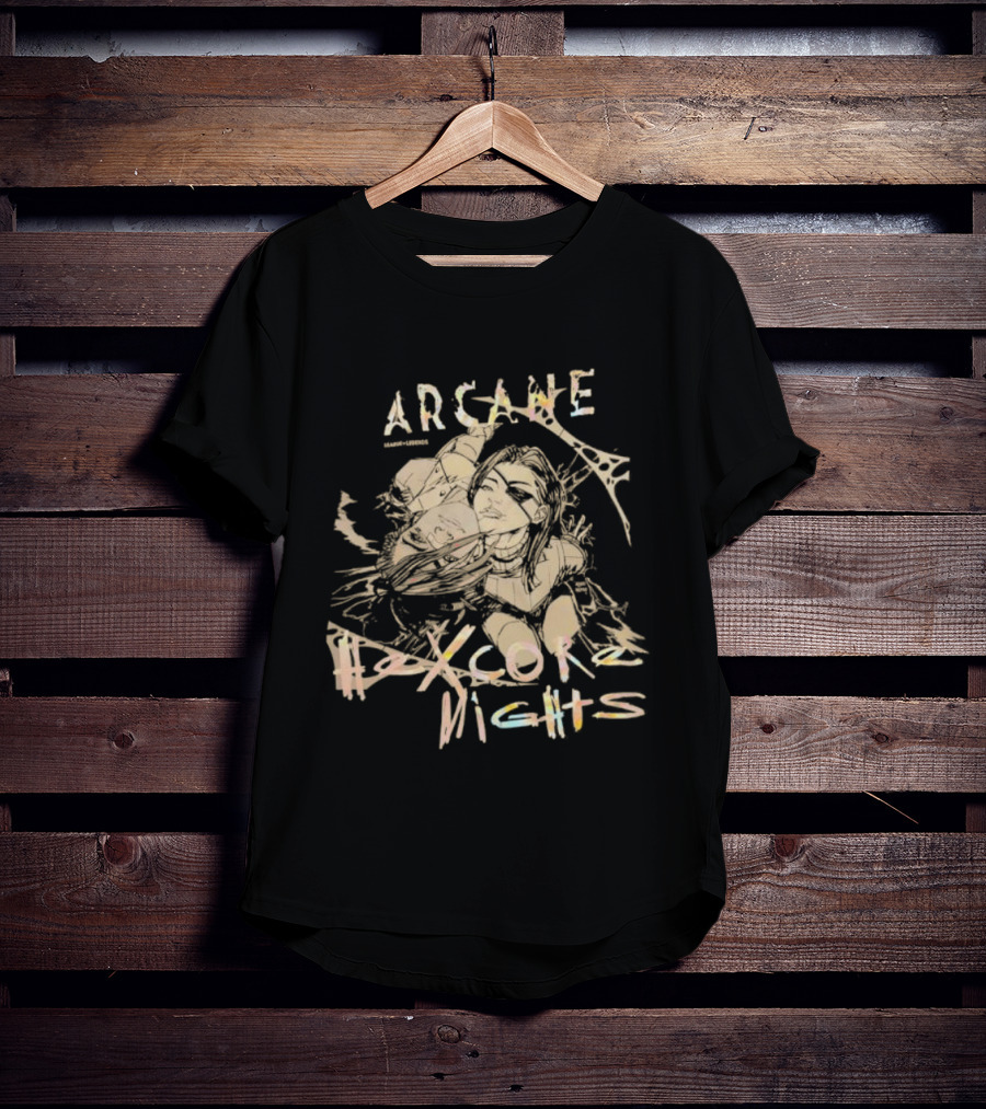 Arcane Hexcore Nights League Of Legends Fan Art T-Shirt