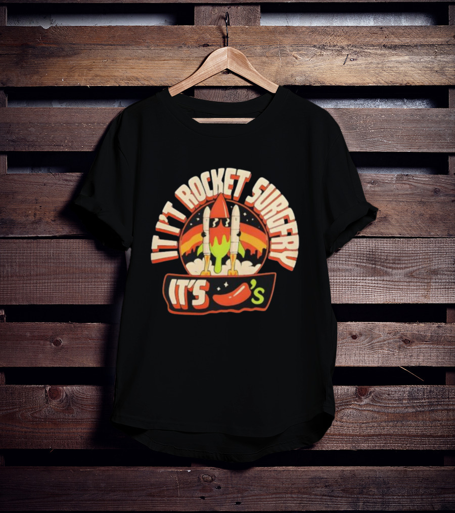 It's Rocket Surgery It's Chili Fiesta Retro Rockets T-Shirt